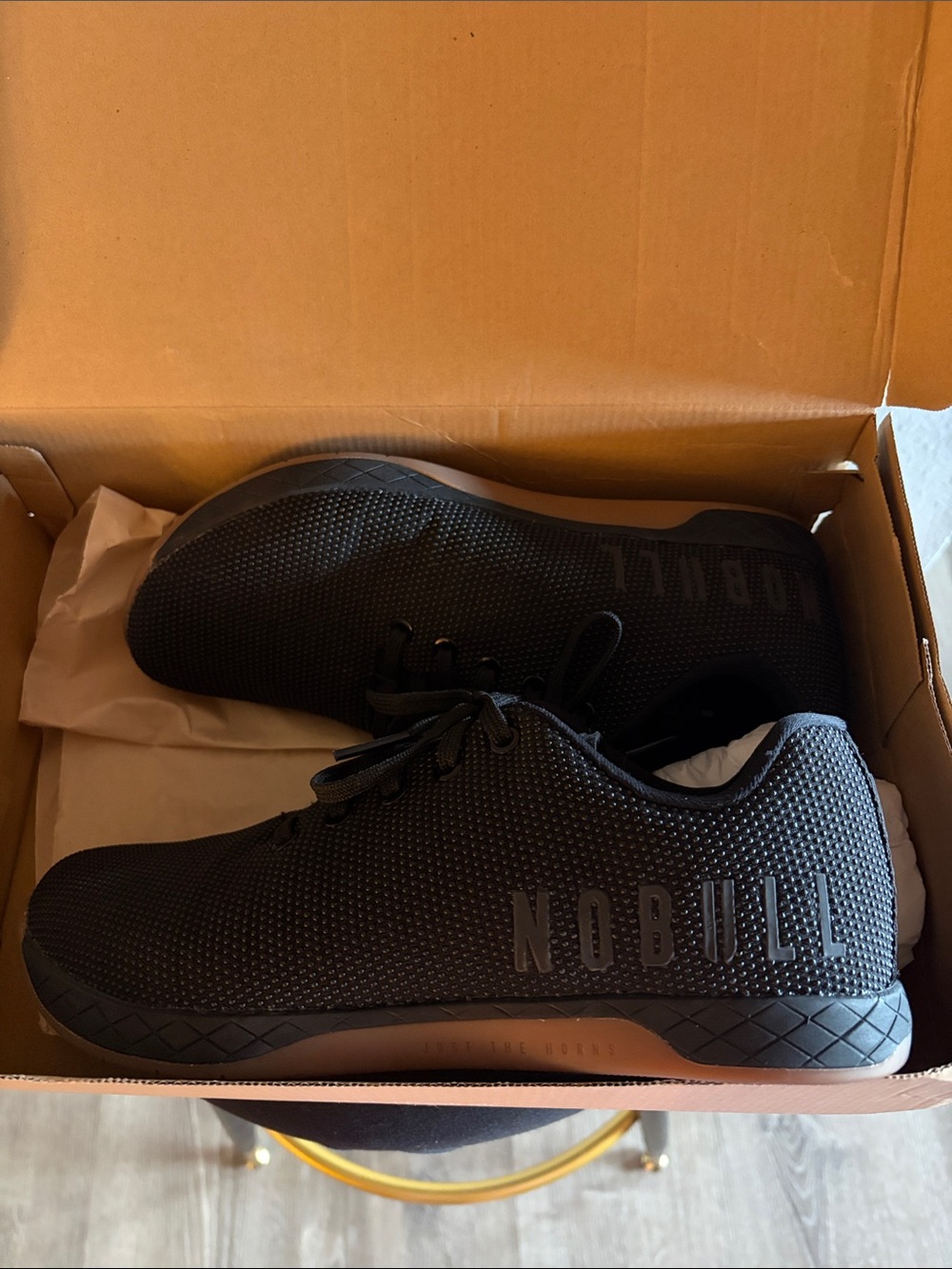 NOBULL Black Men's Athletic Training Shoes - Textured Minimalist Design